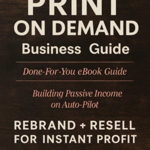 “Print on Demand Business Guide – Done-For-You POD eBook for Building Passive Income on Auto-Pilot