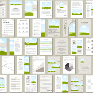 Canva eBook & Course Workbook Template | 250-Page Editable Design for Authors & Coaches