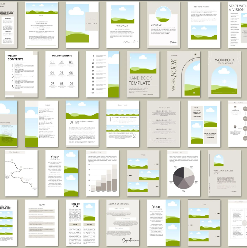 Canva eBook & Course Workbook Template | 250-Page Editable Design for Authors & Coaches - Image 4