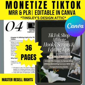 Turn Views into Profit | 2025 TikTok Shop Affiliate Scripts & Hooks Pack | Full PLR & MRR License